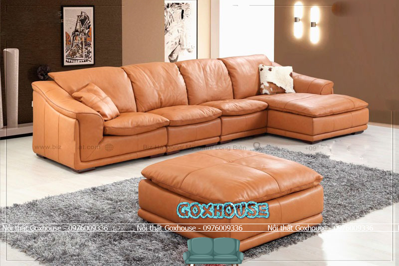 Sofa da bò cực đẹp cho phòng khách sang trọng