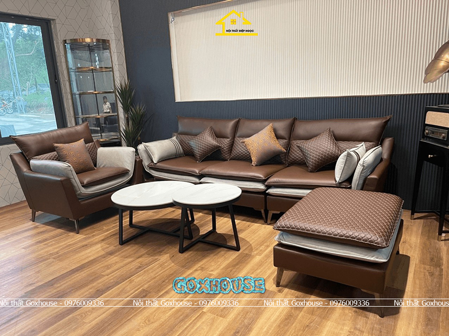 Sofa da công nghiệp giả da cá sấu sang trọng