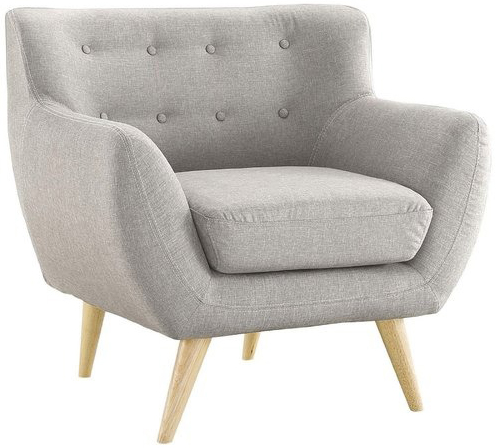 Ghế sofa đơn 4 chân cơ bản màu xám