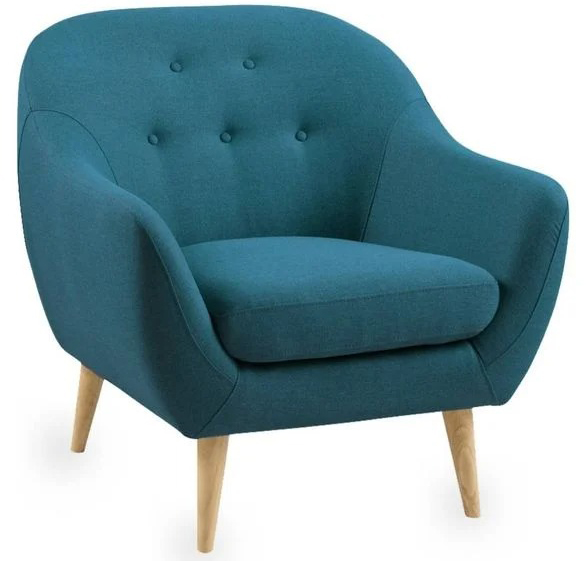 Ghế sofa đơn cơ bản xanh đậm