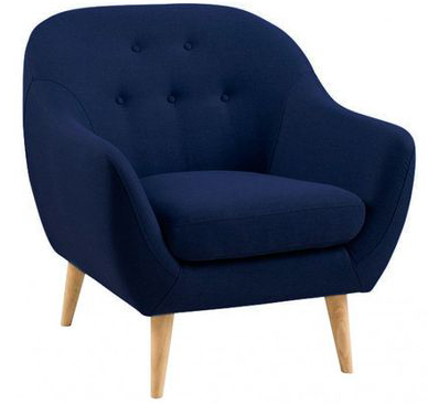Ghế sofa đơn cơ bản xanh dương