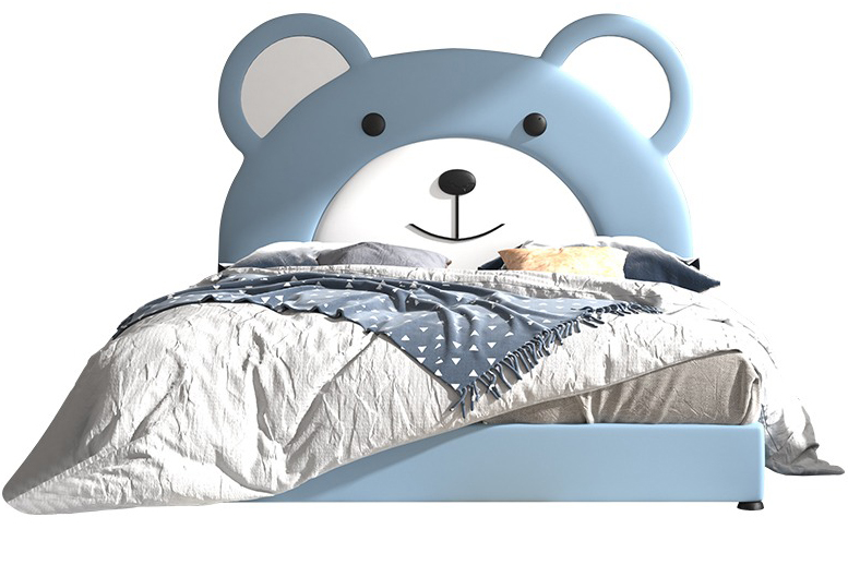 Giường ngủ cho bé trai mẫu gấu xanh