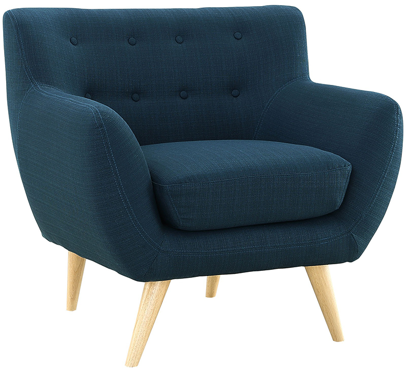 Ghế sofa đơn 4 chân cơ bản xanh than SFD05
